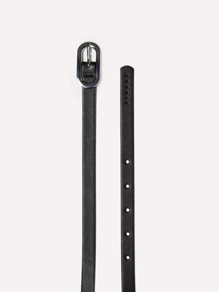 Ceinture fine noire - ceintures pour femme - Noir | Sisley image number 2